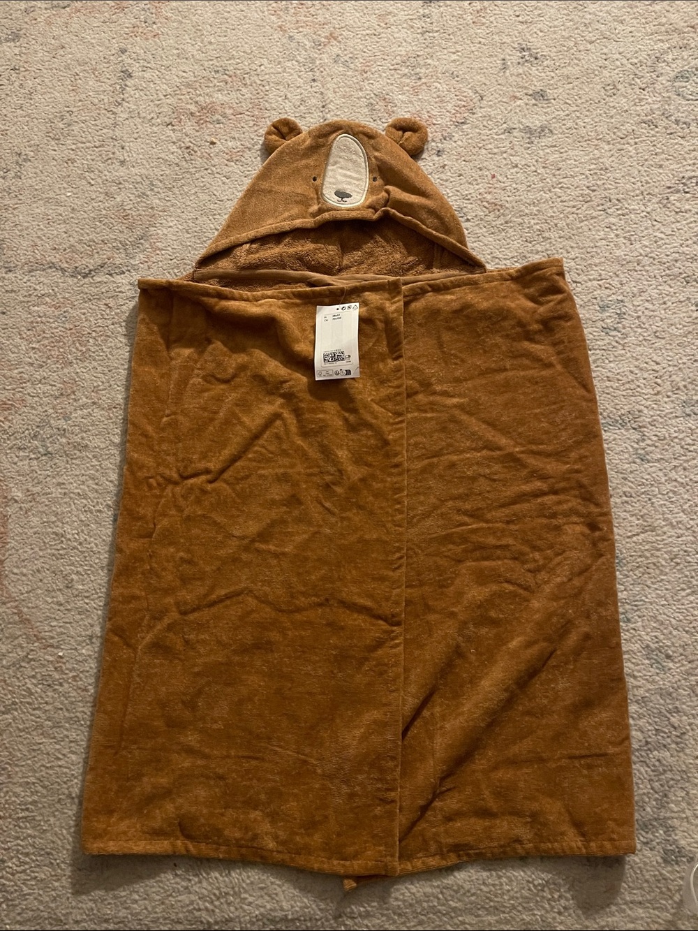 H&M Brown Bear Hooded Bath Towel